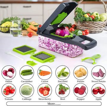 16 in 1 - Multifunctional  vegetable cutter & slicer