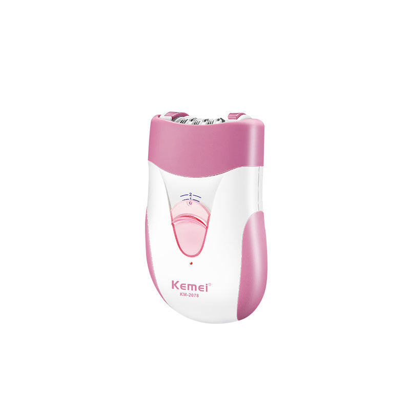 Kemei KM-519A USB Rechargeable Lady Epilator & Shaver | 2 Speed Hair Removal Machine