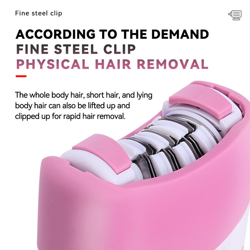 Kemei KM-519A USB Rechargeable Lady Epilator & Shaver | 2 Speed Hair Removal Machine