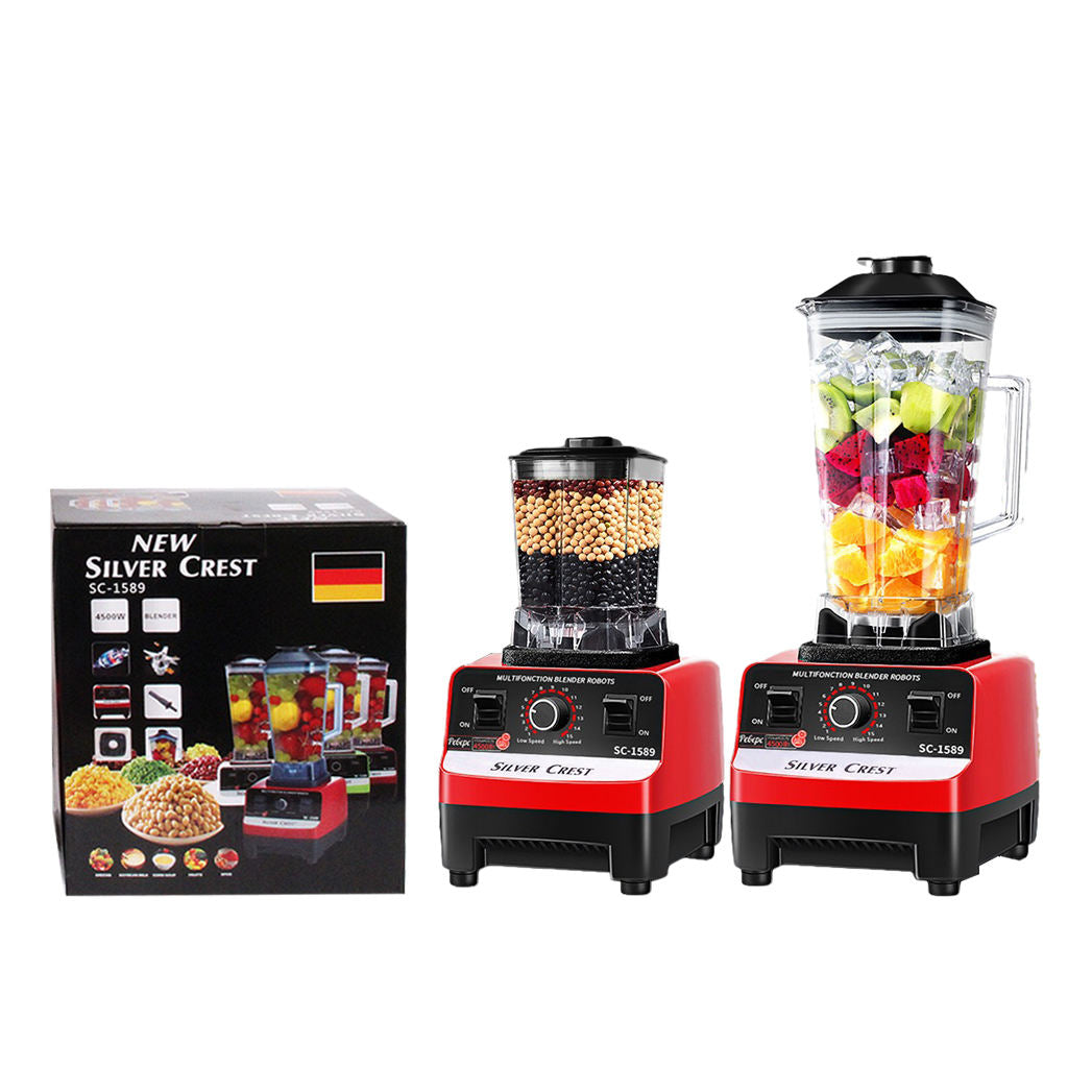 🍓 Silver Crest SC-1589 Commercial Blender | 4500W High-Speed Food Processor & Smoothie Maker