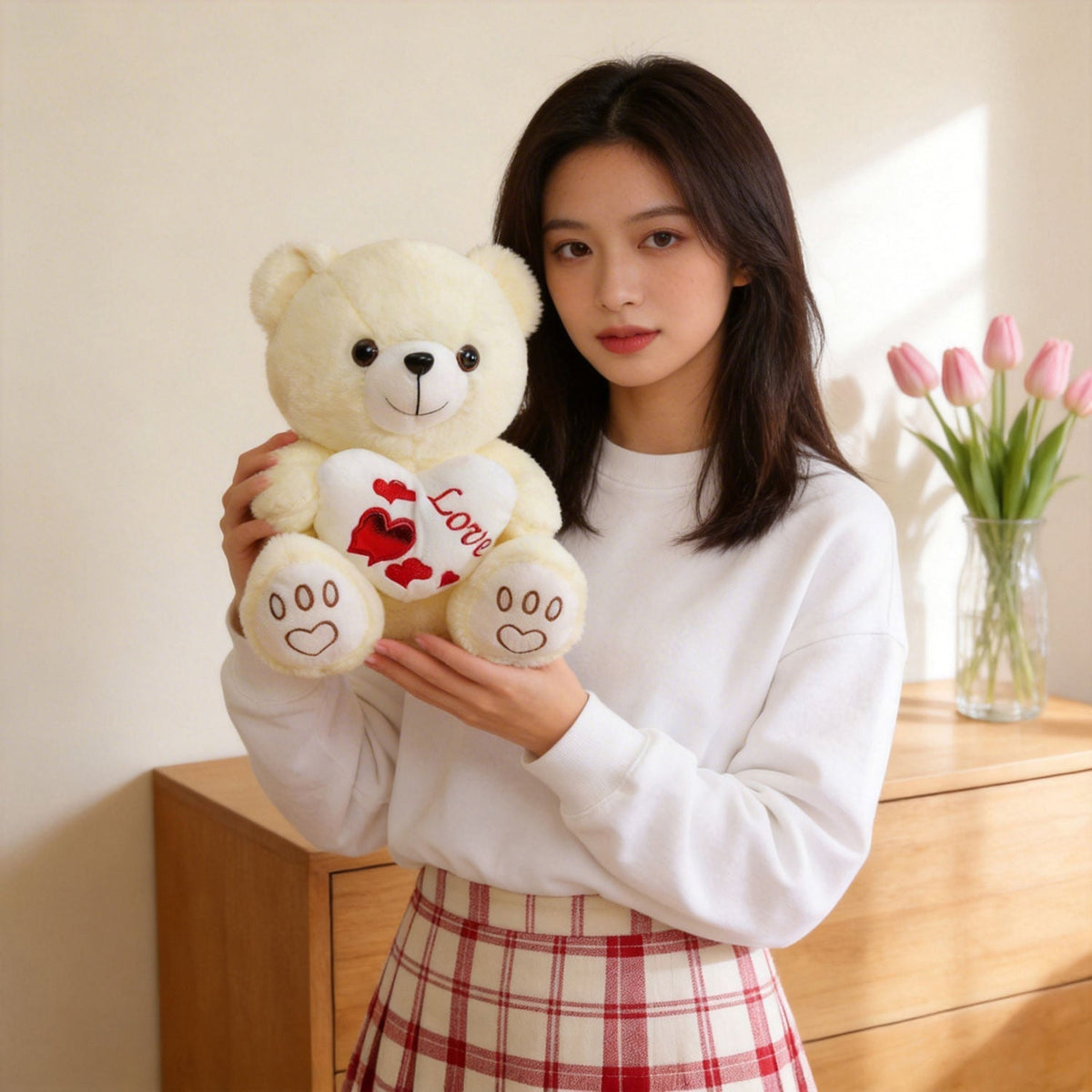 🧸 Premium Wishable Teddy Bear with LOVE – Soft Plush Gift