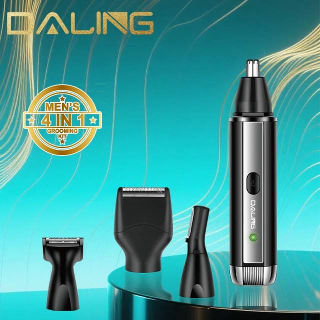 DALING DL-7200 Professional 2-in-1 Grooming Kit | USB Rechargeable Trimmer & Nose Hair Trimmer
