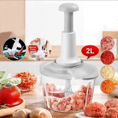Stainless Steel Push Chopper 2L Manual Food Chopper