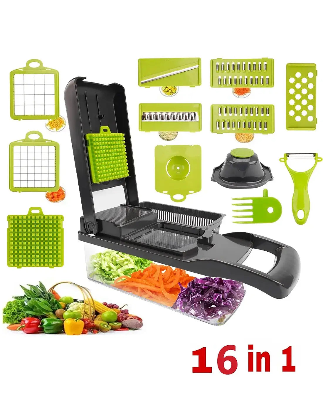 16 in 1 - Multifunctional  vegetable cutter & slicer